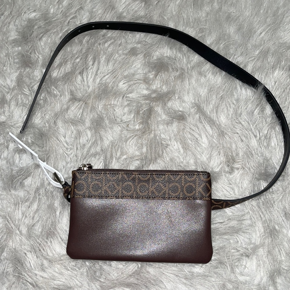 CALVIN KLEIN BELT BAG/ brown